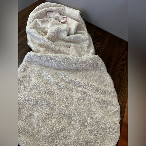 JJ Cole Collections BundleMe Pink Fleece Car Seat Blanket cover infant 0-12 m - Picture 14 of 14